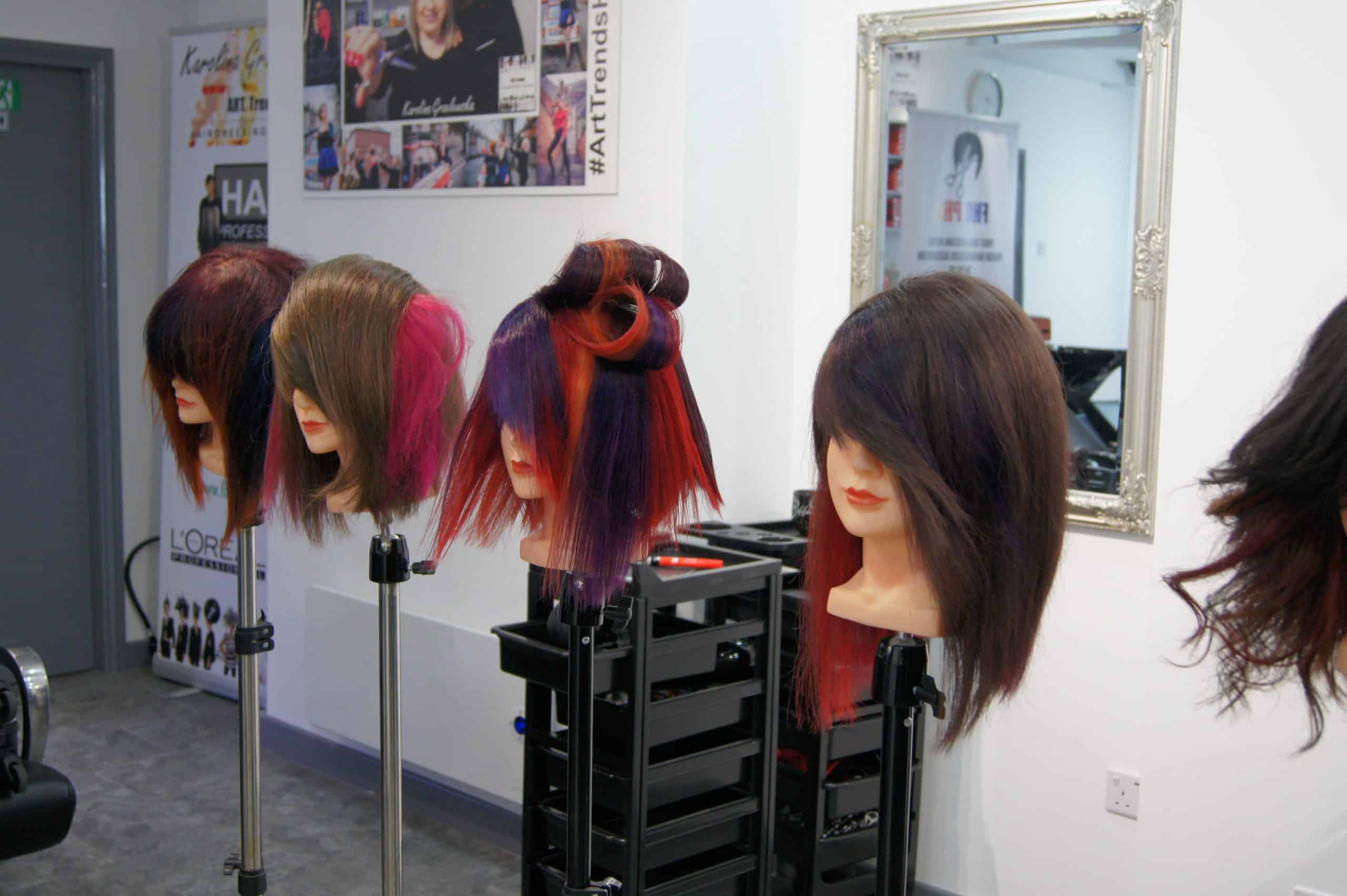 UK hairdressing academy Art Trends Hair Academy training.